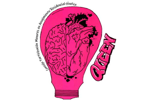 Logo del Consejo Queen de Infancia, elaborado por los propios integrantes del mismo.